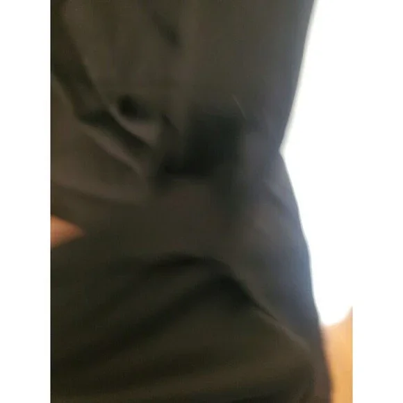 Lemaire Straight Slip Dress Black Designer Cotton Womens Size Medium - Picture 9 of 16